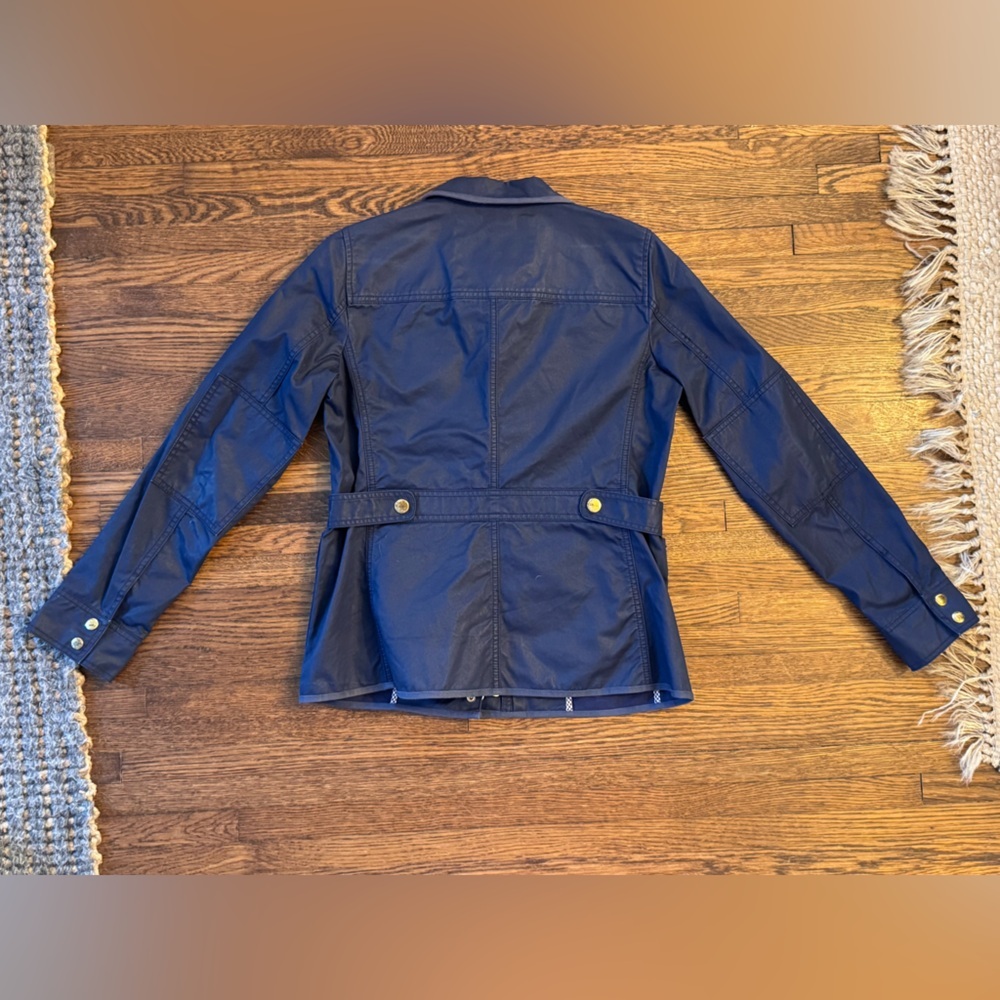 J. Crew Dark Blue Utility Jacket Cargo Pocket Downtown Field Size Small - Picture 7 of 8